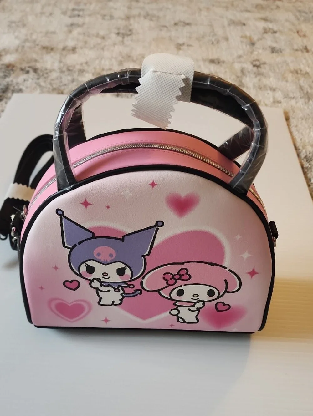 Loungefly Sanrio My Melody & Kuromi Pink Crossbody Bag. NWT